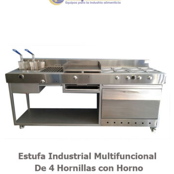 Estufa Industrial Multifuncional De Hornillas Con Horno Corproinsa