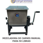 MEZCLADORA DE CARNES MANUAL PARA 50 LIBRAS