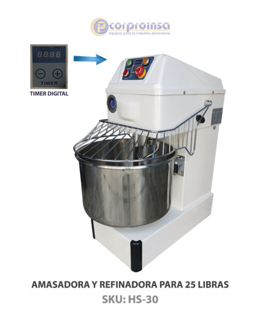 AMASADORA Y REFINADORA PARA 25 LIBRAS P02