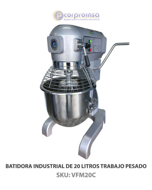 BATIDORA INDUSTRIAL DE 20 LITROS TRABAJO PESADO P02a