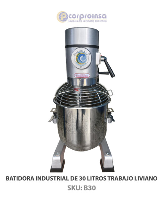 BATIDORA INDUSTRIAL DE 30 LITROS TRABAJO LIVIANO P01