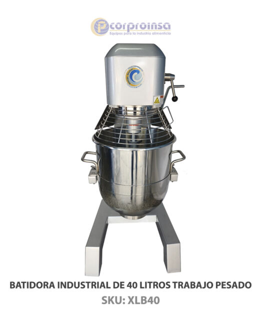 BATIDORA INDUSTRIAL DE 40 LITROS TRABAJO PESADO P01