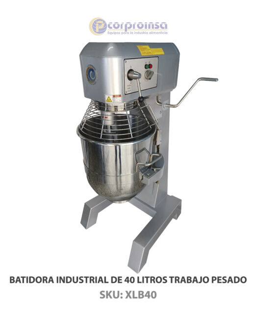 BATIDORA INDUSTRIAL DE 40 LITROS TRABAJO PESADO P02