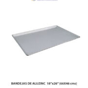 BANDEJAS DE ALUZINC 18X26 CALIBRE 24