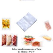 Bolsas de 1 Libra= 7”x9″ para Empacadoras al Vacío