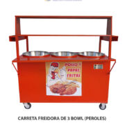 CARRETA FREIDORA DE 3 BOWL (PEROLES)