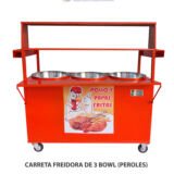 CARRETA FREIDORA DE 3 BOWL (PEROLES) P01