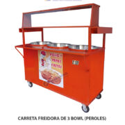 CARRETA FREIDORA DE 3 BOWL (PEROLES)