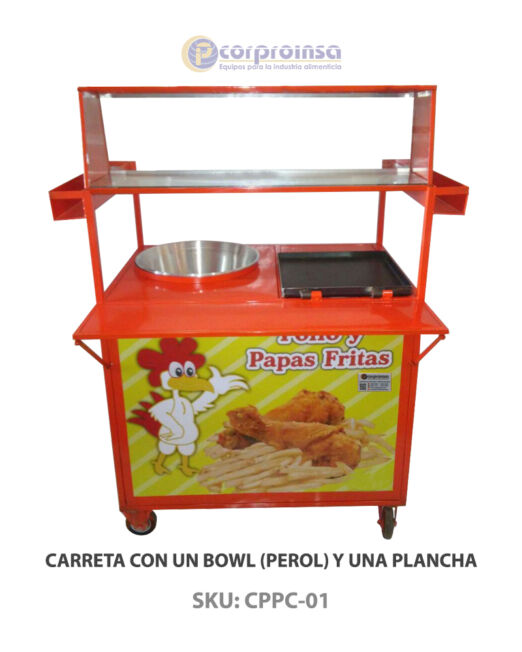 CARRETA FREIDORA Y PLANCHA