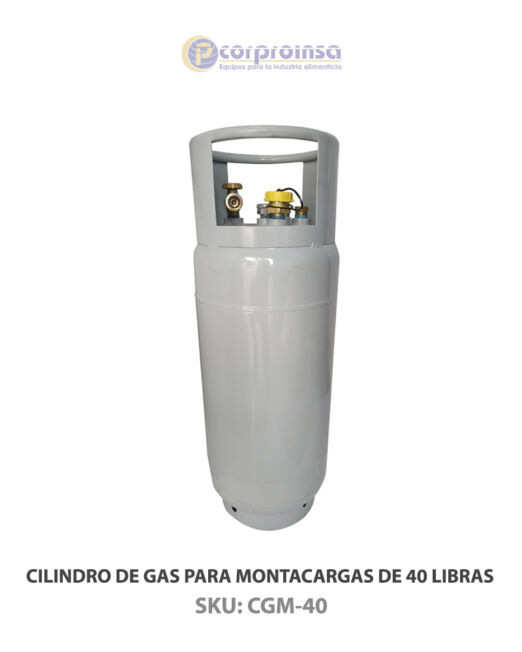 CILINDRO DE GAS PARA MONTACARGAS DE 40 LIBRAS P01