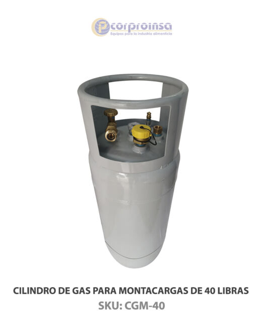 CILINDRO DE GAS PARA MONTACARGAS DE 40 LIBRAS P02