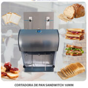 CORTADORA DE PAN SÁNDWICH DE 10 MM