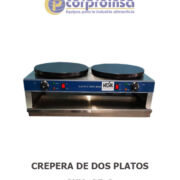 CREPERA DE DOS PLATOS ELÉCTRICA