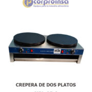 CREPERA DE DOS PLATOS ELÉCTRICA