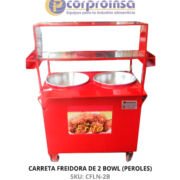 CARRETA FREIDORA DE 2 BOWL (PEROLES)