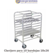 CLAVIJERO (RACK) PARA 10 BANDEJAS 18X26