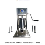 Embutidora manual 7 litros