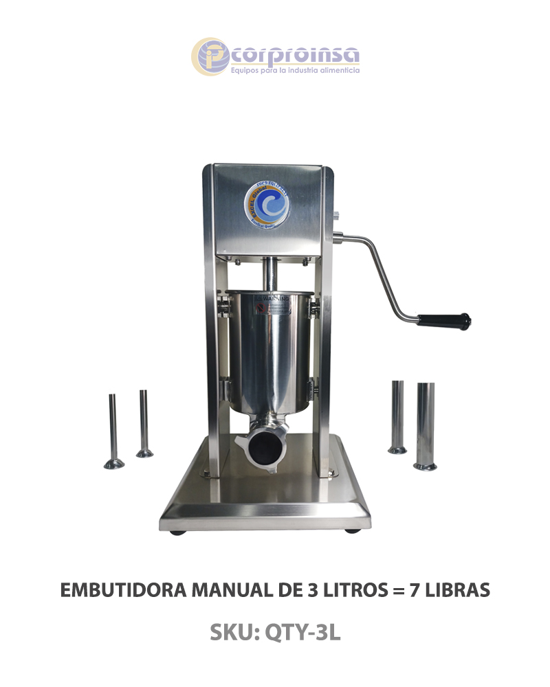 embutidora manual vertical 3L