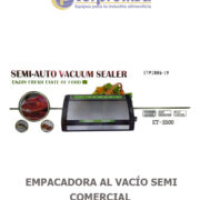 EMPACADORA AL VACÍO  SEMI COMERCIAL