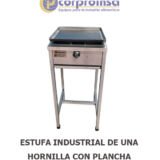 ESTUFA-INDUSTRIAL-DE-UNA-HORNILLA-CON-PLANCHA