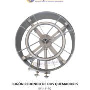 FOGÓN REDONDO DE DOS QUEMADORES