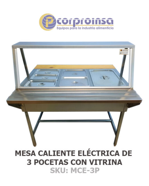 MESA-CALIENTE-ELeCTRICA-DE-3-POCETAS-CON-VITRINA