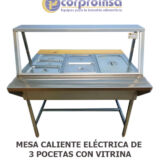 MESA-CALIENTE-ELeCTRICA-DE-3-POCETAS-CON-VITRINA