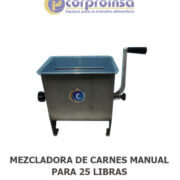 MEZCLADORA DE CARNES MANUAL PARA 25 LIBRAS