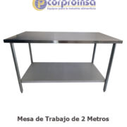 MESA DE TRABAJO DE 2 METROS