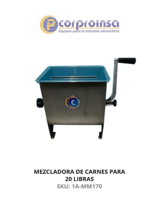 MEZCLADORA DE CARNES MANUAL PARA 20 LIBRAS