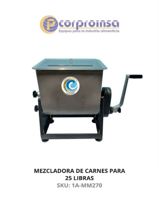 MEZCLADORA DE CARNES MANUAL PARA 25 LIBRAS
