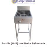 PARRILLA (GRILL) CON PIEDRA REFRACTARIA