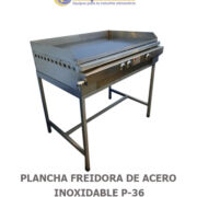 PLANCHA FREIDORA DE ACERO INOXIDABLE P-36