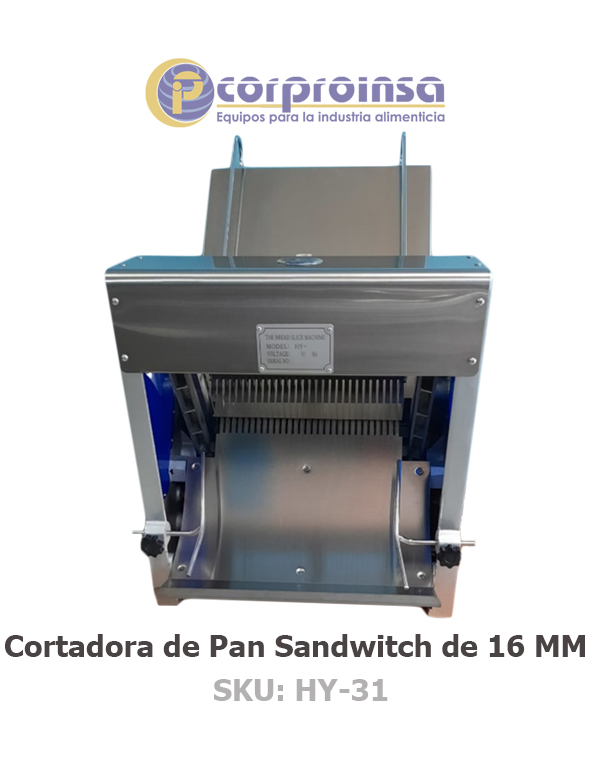 CORTADORA DE PAN SÁNDWICH DE 10 MM – Corproinsa