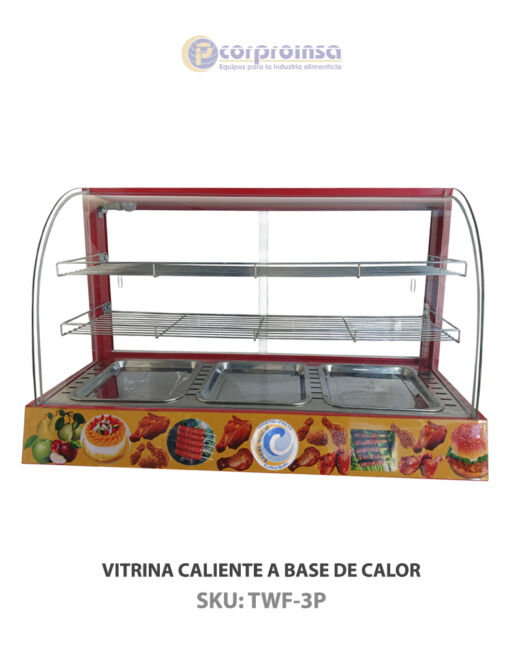 VITRINA CALIENTE A BASE DE CALOR P01