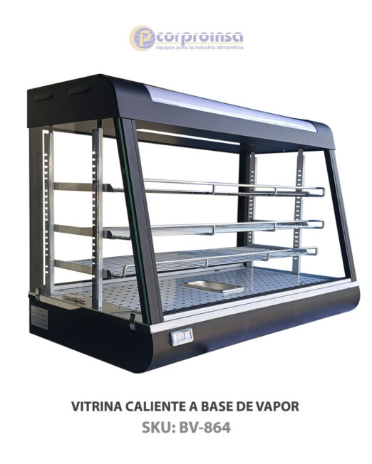 VITRINA CALIENTE A BASE DE VAPOR P02