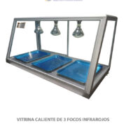 VITRINA CALIENTE DE 3 FOCOS