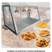 VITRINA CALIENTE DE 3 FOCOS