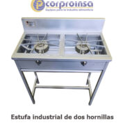 ESTUFA INDUSTRIAL DE 2 HORNILLAS EILNC-2H19