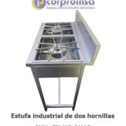 ESTUFA INDUSTRIAL DE 2 HORNILLAS EILNC-2H19