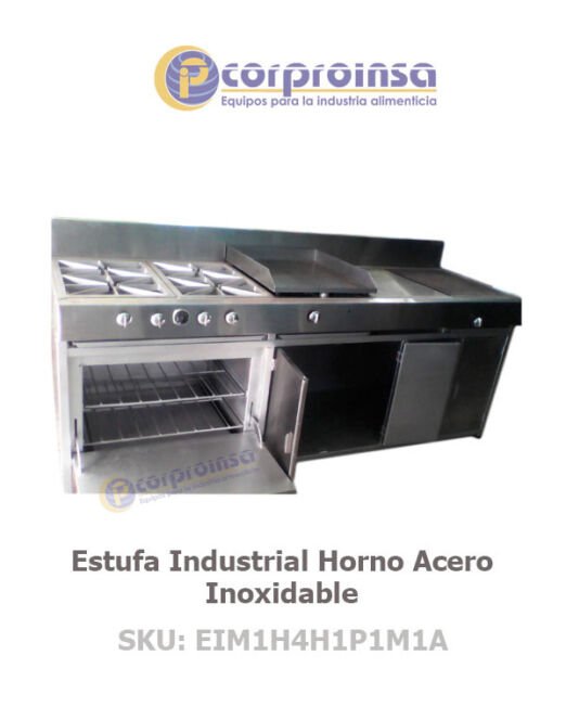 ESTUFA INDUSTRIAL HORNO ACERO INOXIDABLE