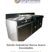 ESTUFA INDUSTRIAL HORNO ACERO INOXIDABLE