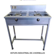 ESTUFA INDUSTRIAL DE 2 HORNILLAS EILNC-2H15