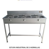 ESTUFA INDUSTRIAL DE 3 HORNILLAS P01