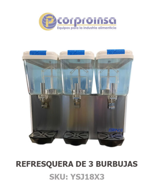 REFRESQUERA DE 3 BURBUJAS SPACE