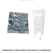 COBERTOR O FUNDA PARA CLAVIJERO DE 20 BANDEJAS