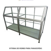 VITRINA DE VIDRIO PARA PANADERÍAS