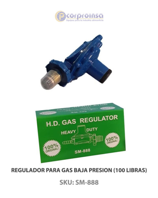 REGULADOR PARA GAS BAJA PRESION (100 LIBRAS)