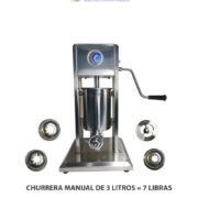 CHURRERA MANUAL DE 3 LITROS = 7 LIBRAS