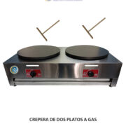 CREPERA DE DOS PLATOS A GAS